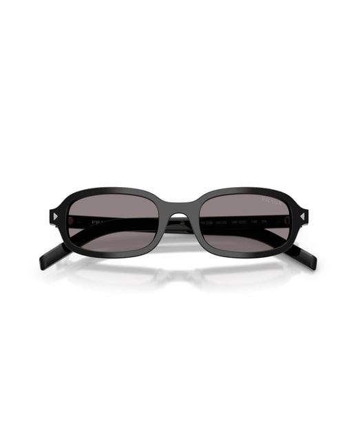 Prada Black Pr D06S 16K03D Sunglasses Acetate Round Normal