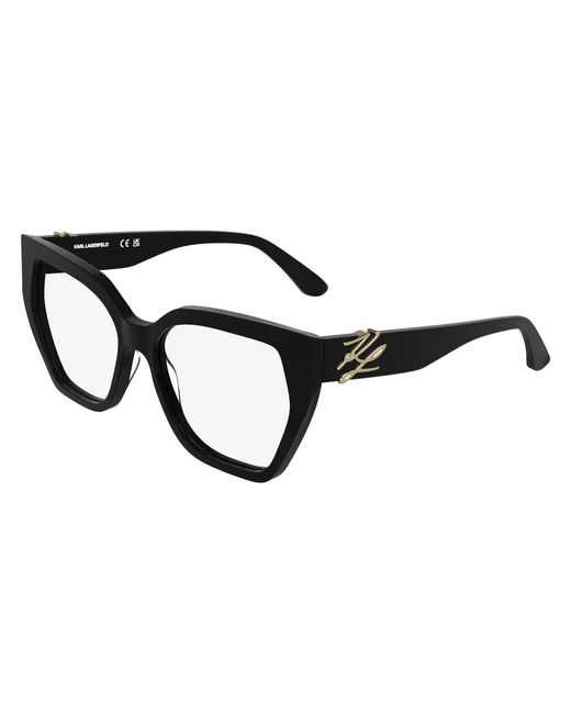 Karl Lagerfeld Black Kl6214 001 Optical Frames Acetate Squared Normal