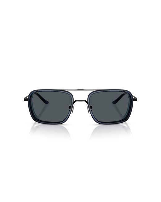 Emporio Armani Black Ea2162 300180 Sunglasses Metal Squared Normal for men