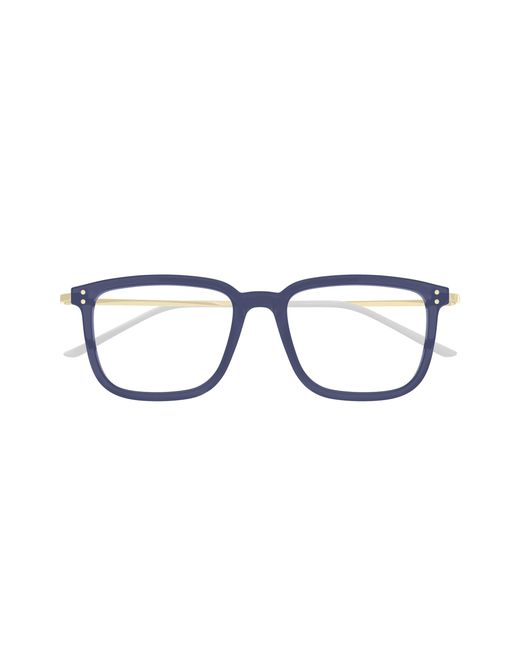 Gucci Black Gg1709O 007 Optical Frames Acetate Transparent Squared for men