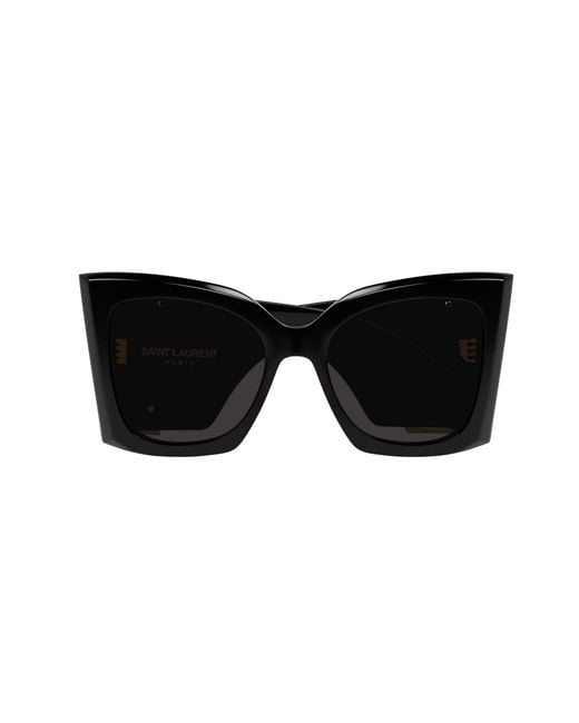 Saint Laurent Black Sl M119 Blaze 001 Sunglasses Acetate Cat Eye Normal