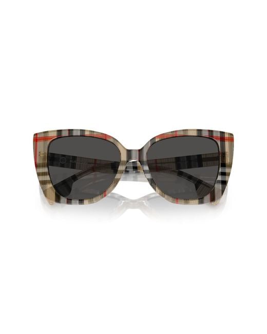 Burberry Black Be4393 Meryl 377887 Sunglasses Acetate Cat Eye Normal