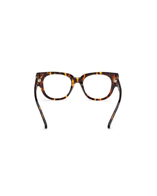 Max Mara Black Mm5183 052 Optical Frames Acetate Round Normal