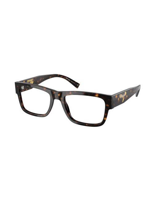 Prada Black Pr 15Yv 2Au1O1 Optical Frames Acetate Squared for men