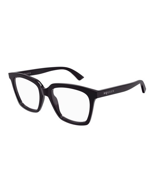 McQueen Black Am0513O 006 Optical Frames Acetate Transparent Cat Eye