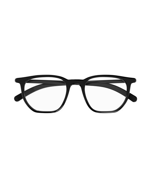 Montblanc Black Mb0349O 001 Optical Frames Transparent Squared for men