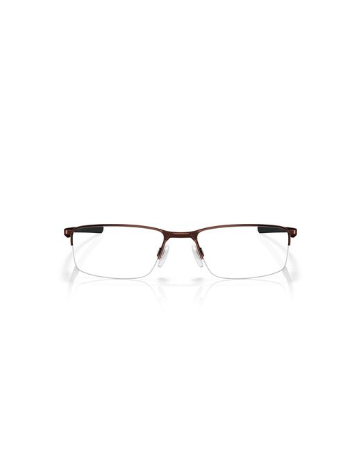 Oakley Black Ox3218 Socket 5.5 321811 Optical Frames Metal Transparent Squared Normal for men