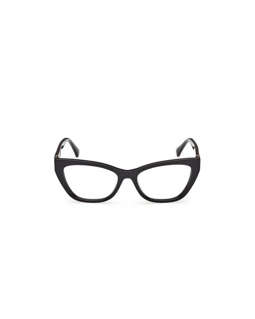 Max Mara Black Mm5228 001 Optical Frames Acetate Cat Eye Normal