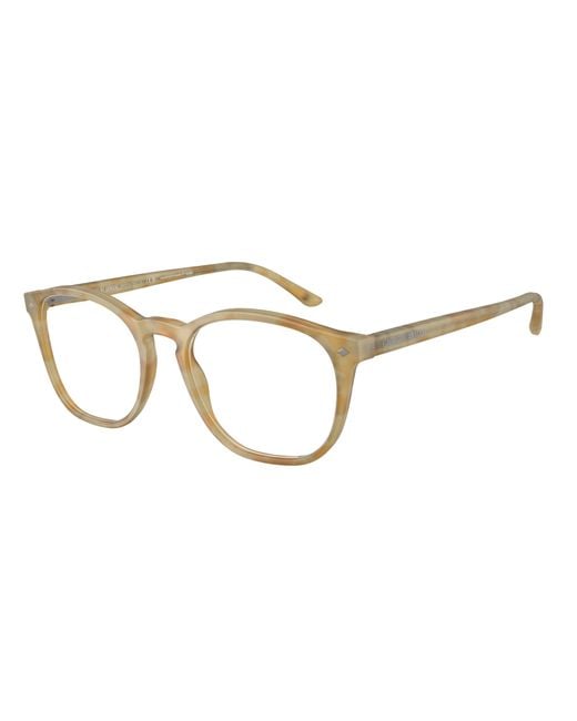 Giorgio Armani Black Ar7074 6300 Optical Frames Acetate Transparent Pantos Normal for men