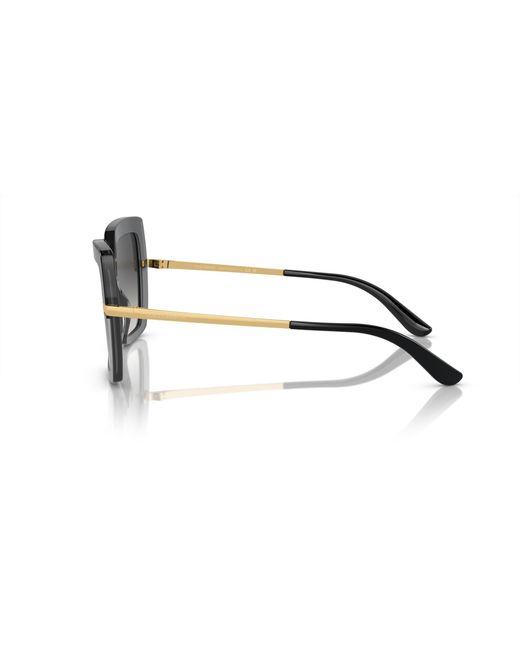 Dolce & Gabbana Black Dg4373 32468G Sunglasses Acetate Squared Normal Shaded