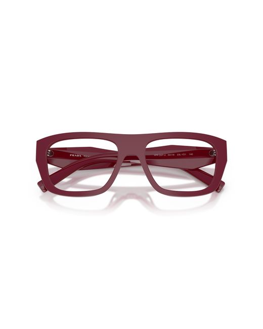 Prada Black Pr D07Vu 23L1O1 Optical Frames Acetate Transparent Squared Normal