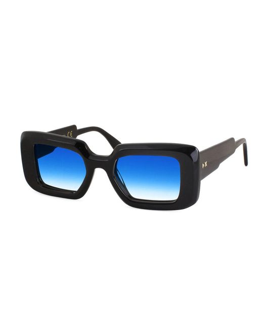 Xlab Blue Mokoia Sunglasses Acetate Light Squared Shaded