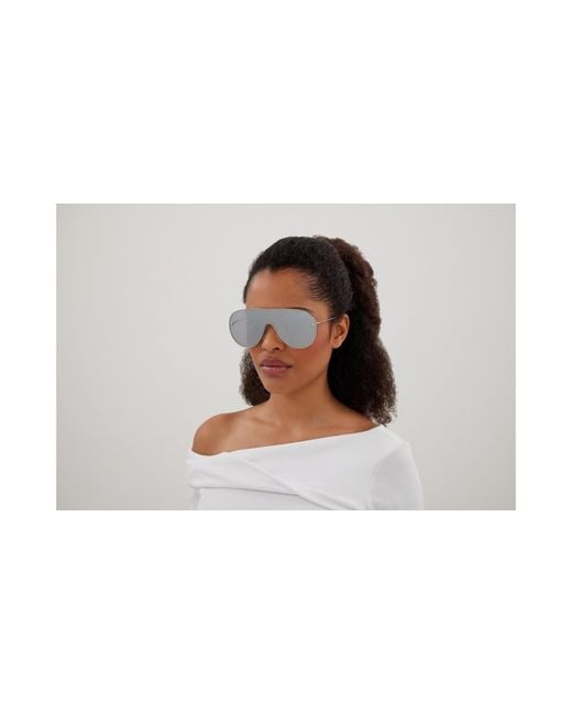 McQueen Black Am0481S 004 Sunglasses Metal Pilot