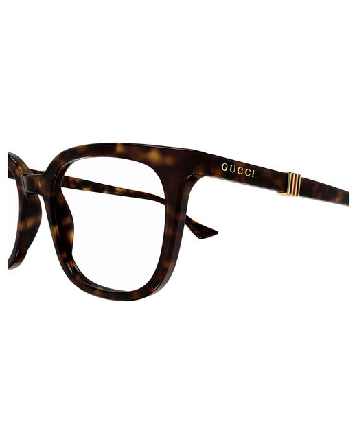 Gucci Black Gg1497O 006 Optical Frames Acetate Transparent Squared for men