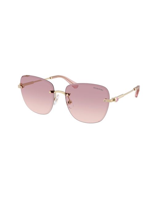 Swarovski Black Sk7043 401368 Sunglasses Metal Squared Normal Nuanced