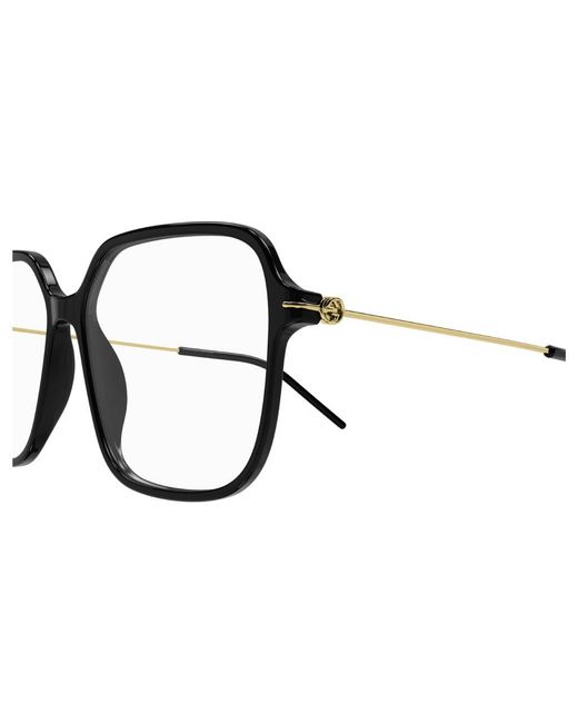 Gucci Black Gg1271O 001 Optical Frames Plastic Squared