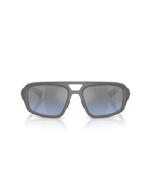 Prada Linea Rossa Black Ps B11Su 16X11A Sunglasses Injected Geometric Normal Nuanced for men