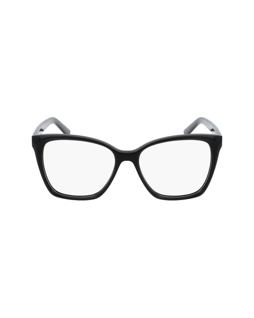 Karl Lagerfeld Black Kl6050 001 Optical Frames Acetate Squared Normal Normal