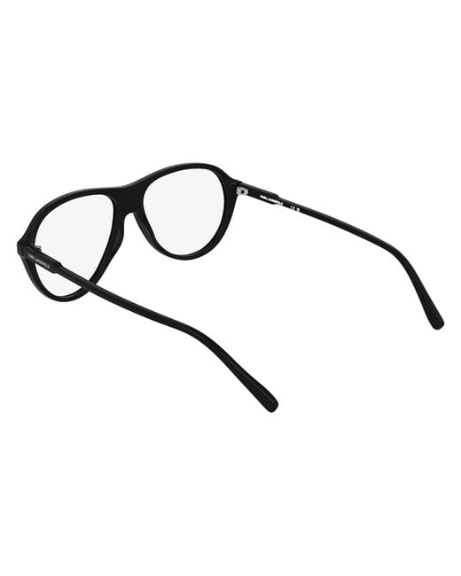 Karl Lagerfeld Black Kl6217 001 Optical Frames Acetate Pilot Normal