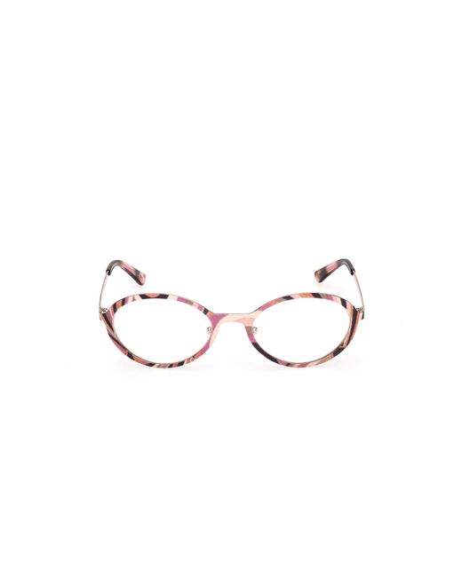Emilio Pucci Black Ep5277 099 Optical Frames Metal Round Normal
