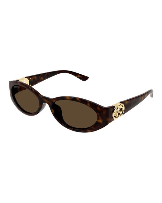 Gucci Black Gg1662Sa 002 Sunglasses Injected Round