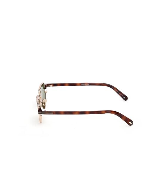 Tom Ford Black Ft1360 Liam-02 28N Sunglasses Metal Squared Normal for men