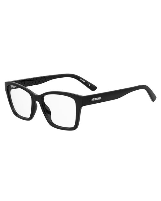 Moschino Black Mol684 807 Optical Frames Polyamide Squared Normal