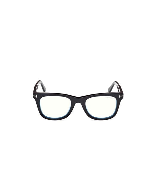 Tom Ford Black Ft5970-B 001 Optical Frames Acetate Squared Normal for men