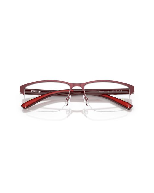 FERRARI SCUDERIA Black Fz7015 132 Optical Frames Metal Pillow Normal for men
