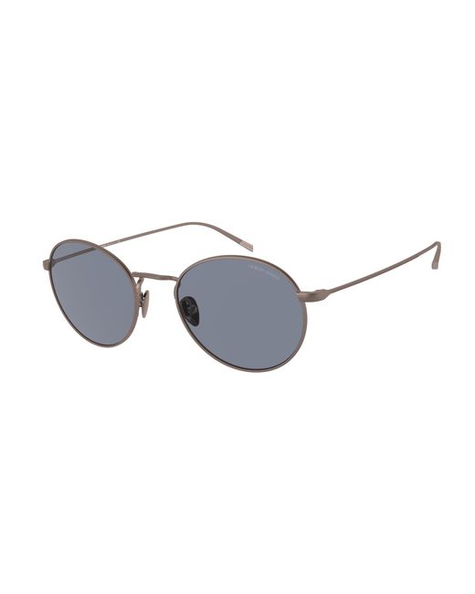 Giorgio Armani Black Ar6125 300619 Sunglasses Metal Round Normal for men