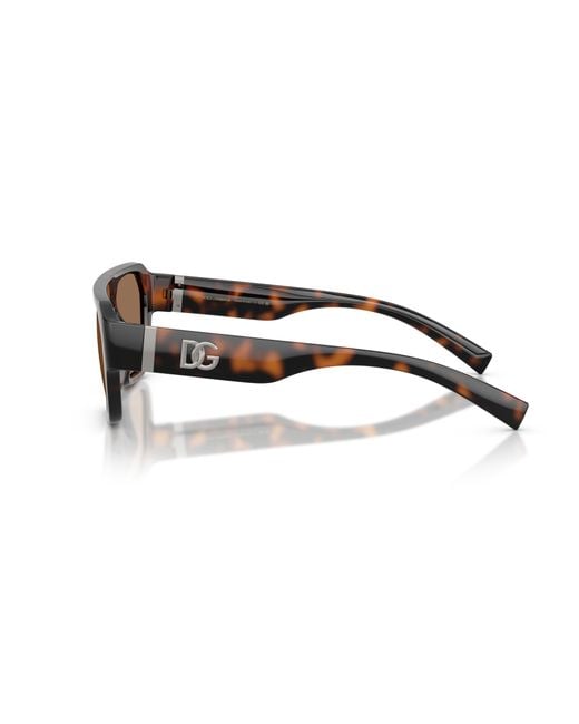 Dolce & Gabbana Black Dg6206 502/73 Sunglasses Injected Squared Normal for men