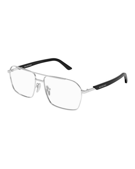 Balenciaga Black Bb0248O 001 Optical Frames Metal Squared for men