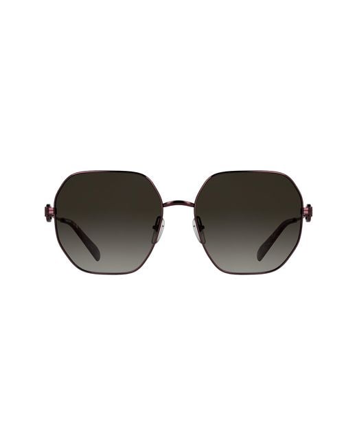 Longchamp Black Lo187S 601 Sunglasses Metal Squared Normal