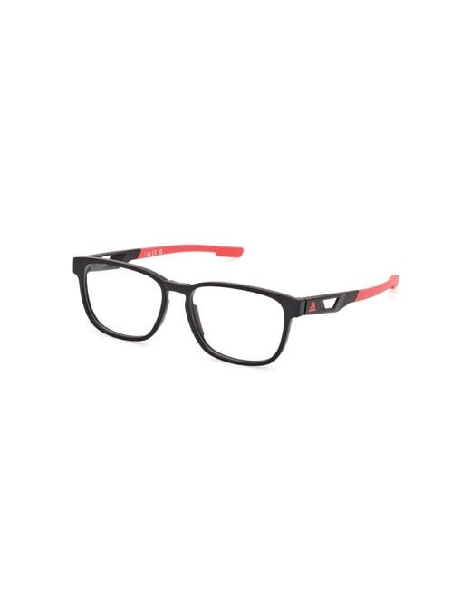 Adidas Originals Black Sp5077 002 Optical Frames Injected Squared Normal