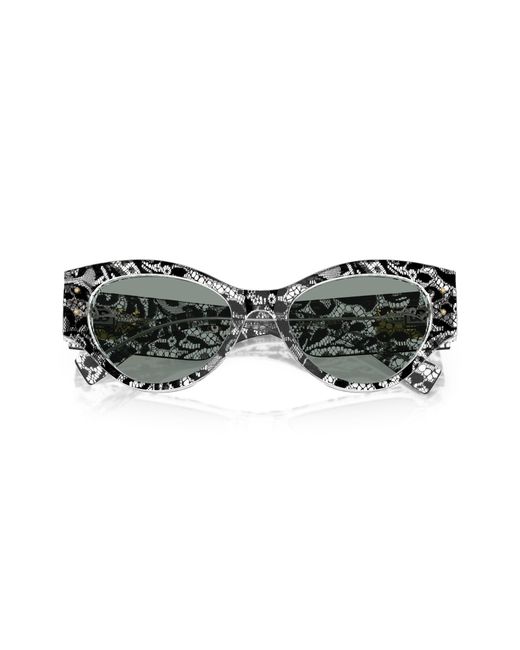 Dolce & Gabbana Black Dg4480 3287/1 Sunglasses Acetate Butterfly Normal