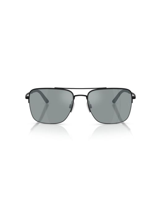 Oliver Peoples Black Ov1343S R-2 50626G Sunglasses Metal Pilot Polarized for men