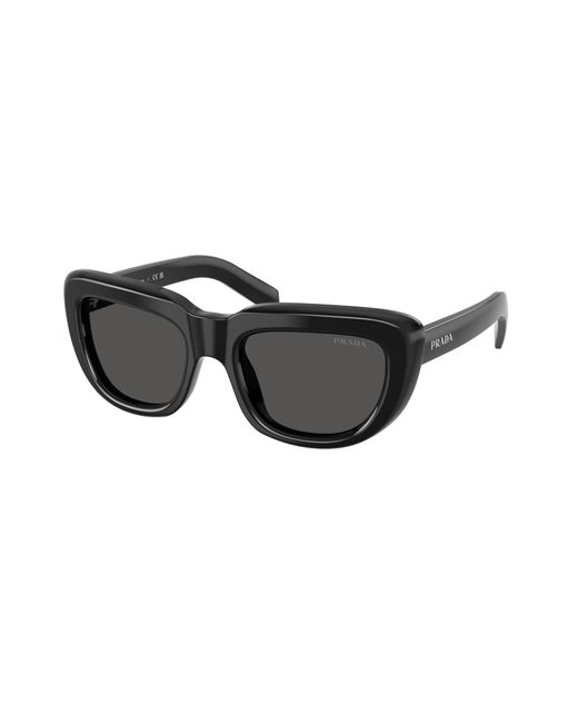 Prada Black Pr D07S 16K08Z Sunglasses Acetate Squared Normal