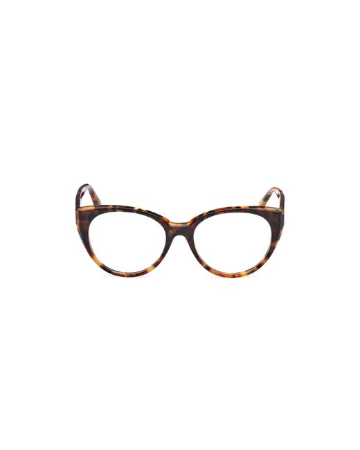 Max Mara Black Mm5161 056 Optical Frames Acetate Round Normal
