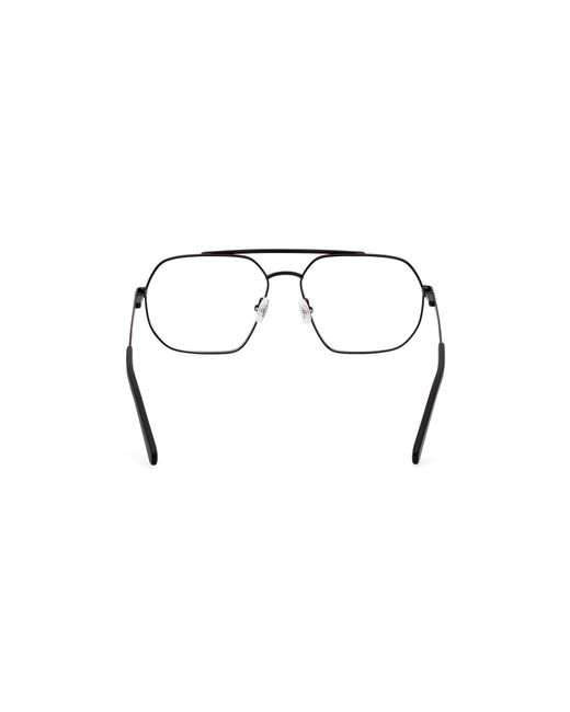Guess Black Gu50075 002 Optical Frames Metal Pilot Normal for men