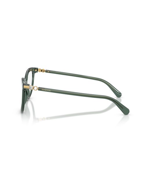 Swarovski Black Sk2064 1043 Optical Frames Acetate Transparent Round Normal