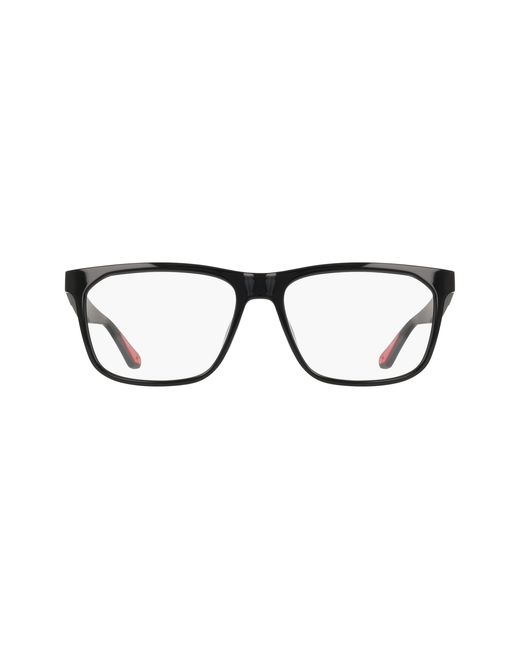 Nike Black 7414 006 Optical Frames Bio-Injected Squared Normal for men