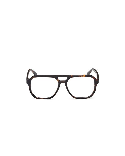 Guess Black Gu50327 052 Optical Frames Acetate Squared Normal for men