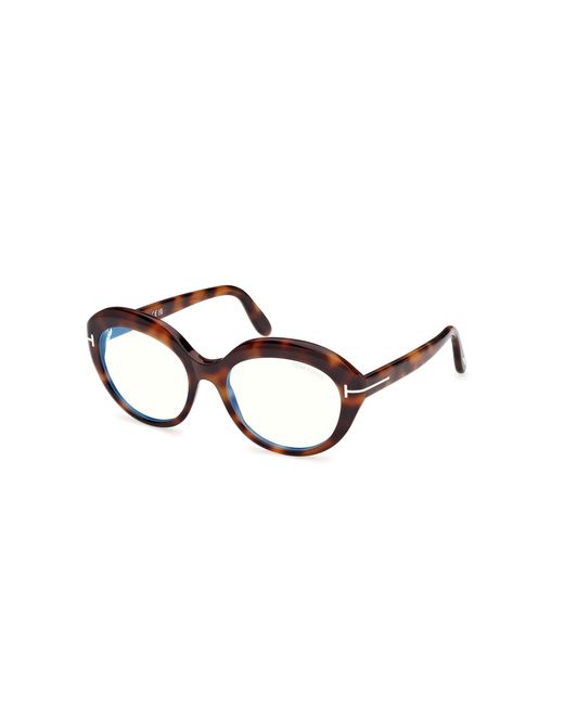 Tom Ford Black Ft6095-B 053 Optical Frames Acetate Round Normal