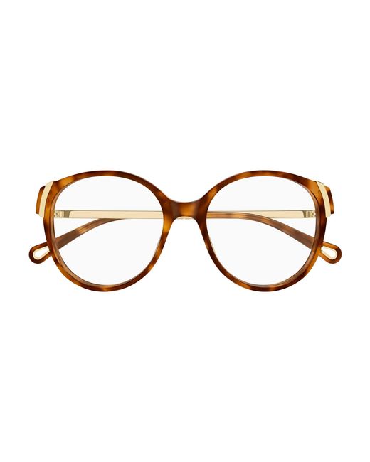 Chloé Black Ch0328O 007 Optical Frames Acetate Transparent Round