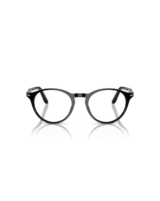 Persol Black Po3092V 9014 Optical Frames Acetate Transparent Pantos Normal for men