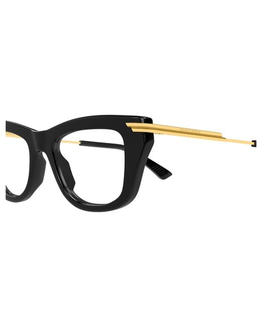 Bottega Veneta Black Bv1370O 001 Optical Frames Acetate Transparent Squared