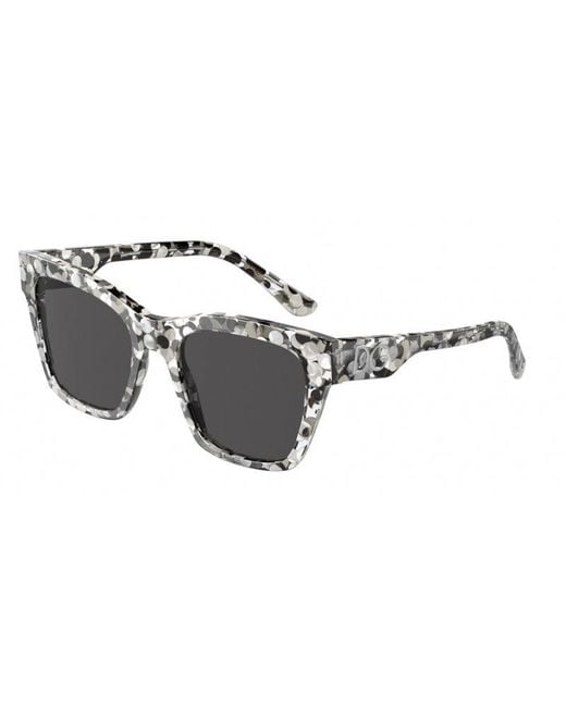 Dolce & Gabbana Black Dg4384 336187 Sunglasses Plastic Squared Normal