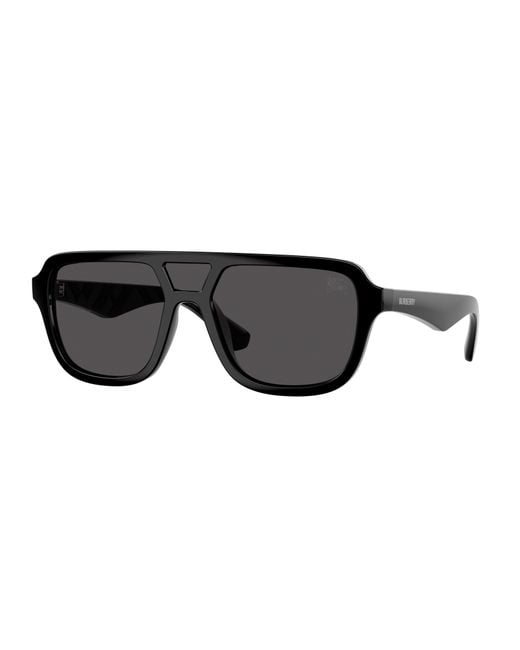 Burberry Black Be4474U 300187 Sunglasses Injected Pilot Normal for men