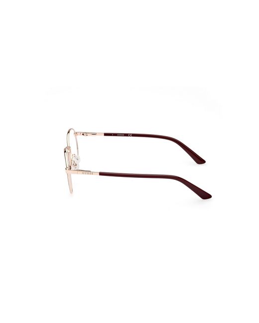Guess Black Gu8274 032 Optical Frames Aluminum Round Normal