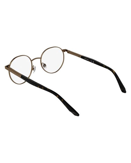 Calvin Klein Black Ck25112 771 Optical Frames Metal Round Normal